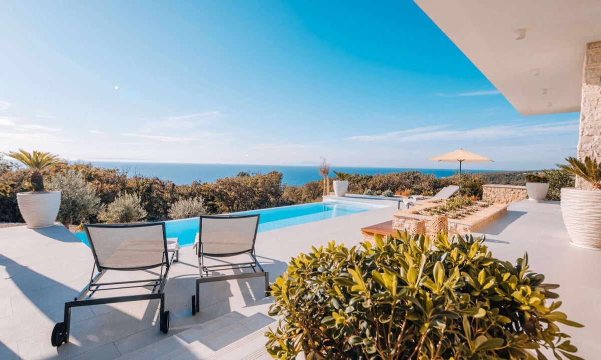 Novalja Villa | 5* Luxury Seaview Villa Plant 6 with pool