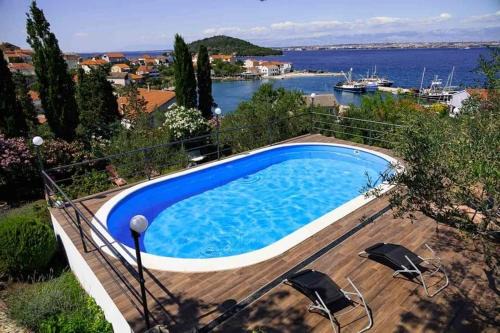 Kali Apartment | Apartment in Kali with Sea View, Balcony, Air Conditioning, Wi-Fi (4566-5)