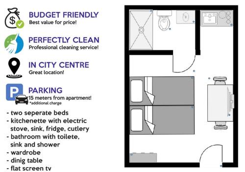 Osijek Apartment | Budget Apartman LeLo Centar 3