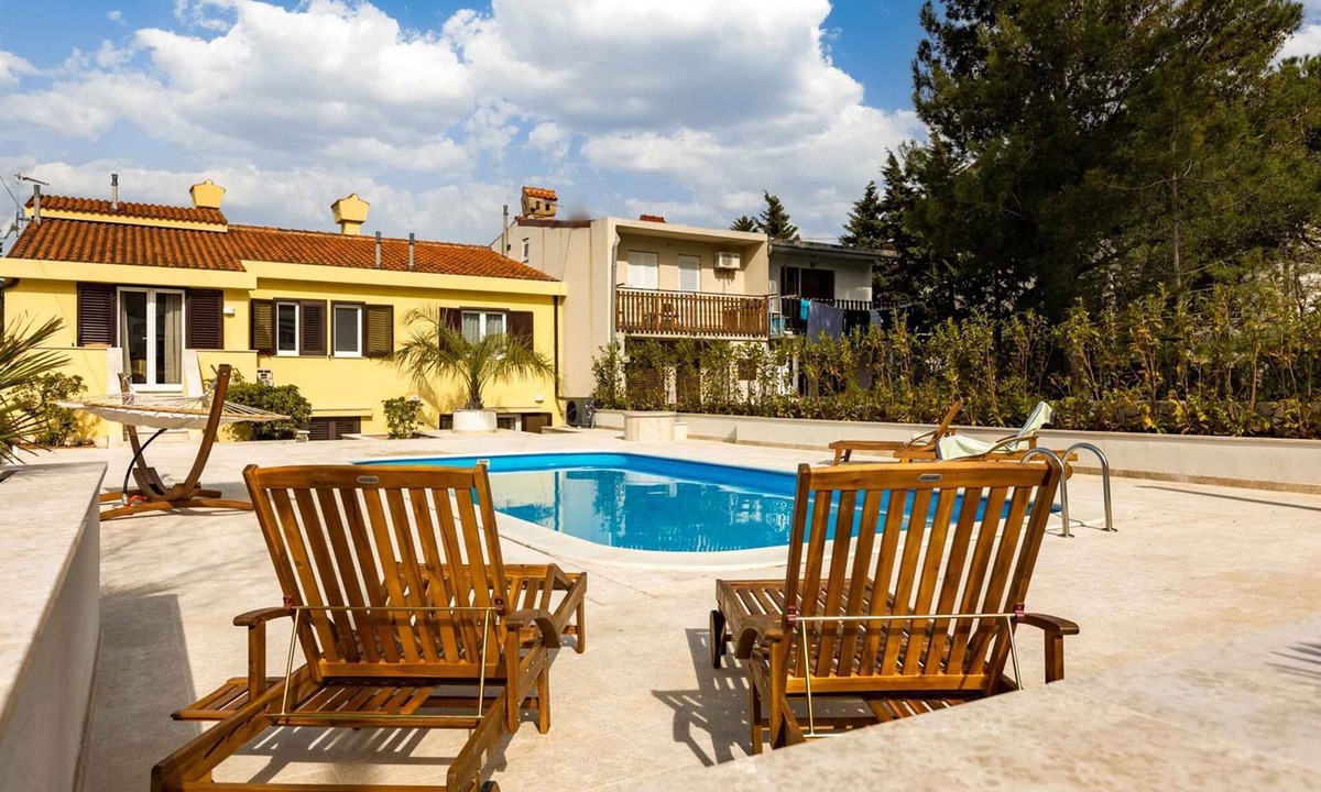 Punat House | Holiday home with outdoor pool, air conditioning and sea view