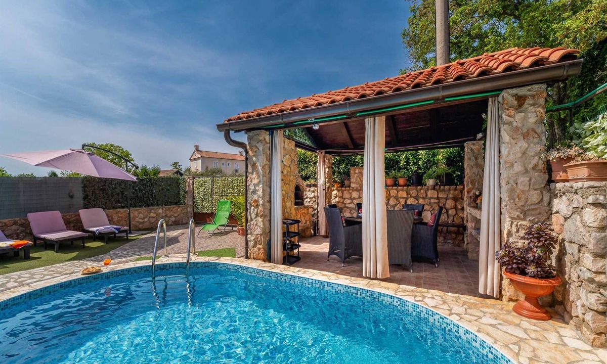 Polje Villa | Holiday House Ana – Relaxing House with Heated Pool and Jacuzzi
