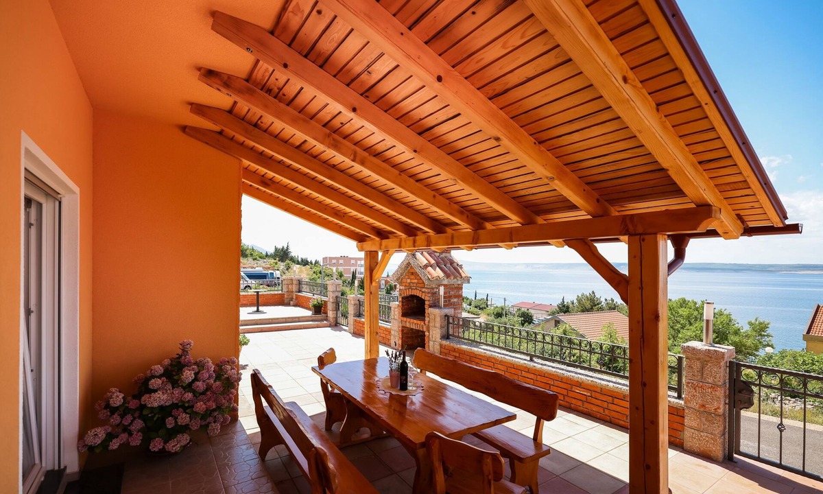 Starigrad Apartment | One bedroom apartment with terrace and sea view Kozjača, Paklenica (A-25456-b)