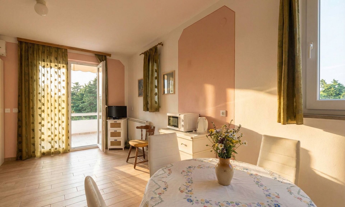 Zrce Apartment | One-bedroom apartment Casa Vidasca 101 with the pool and private balcony