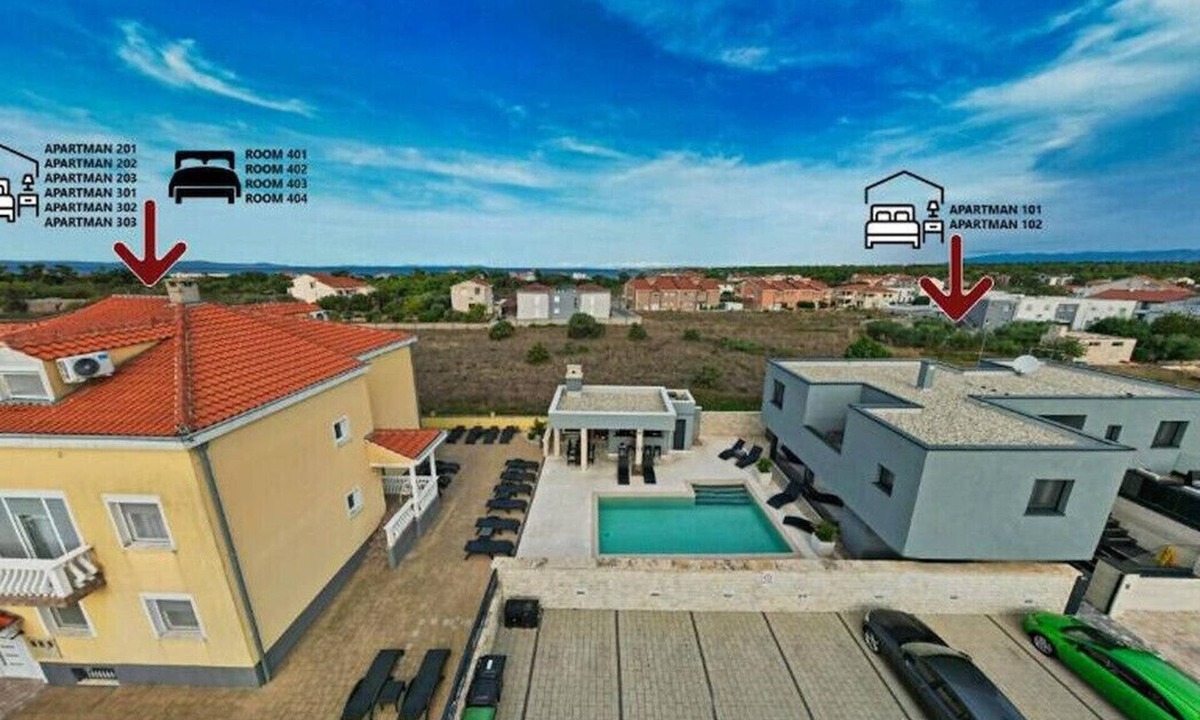 Zaton Bed & Breakfast | Room in Zaton (Zadar) with Seaview, Terrace, WIFI, Washing machine (4141-7)