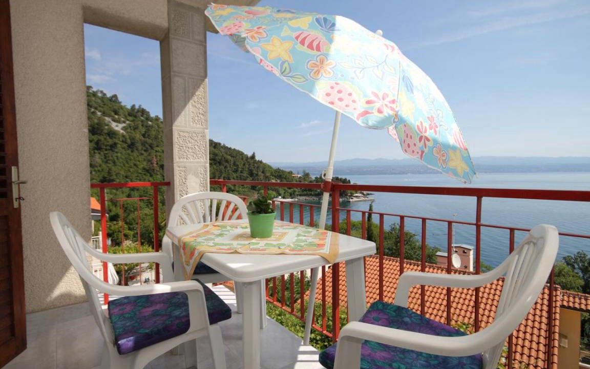Medveja Cabin | Room with terrace and sea view Medveja, Opatija (S-7720-a)