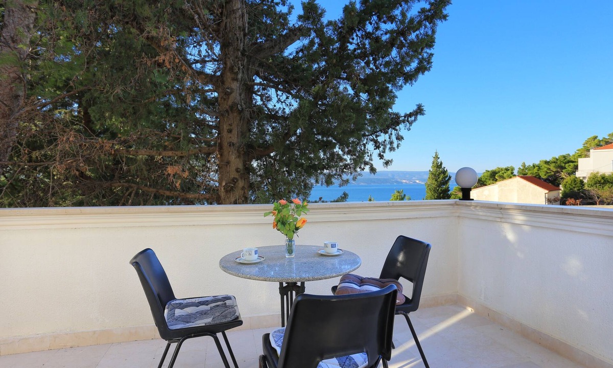 Marusici Apartment | Studio flat with terrace and sea view Marušići, Omiš (AS-18497-a)