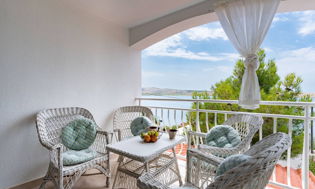 Vidalici Apartment | Two bedroom apartment with terrace and sea view Vidalići, Pag (A-9393-a)