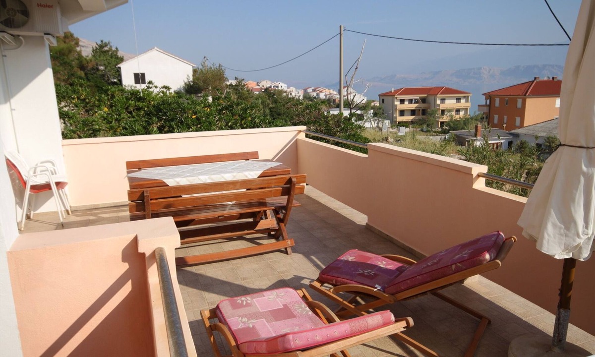 Pag Apartment | Two bedroom apartment with terrace and sea view Pag (A-6467-a)