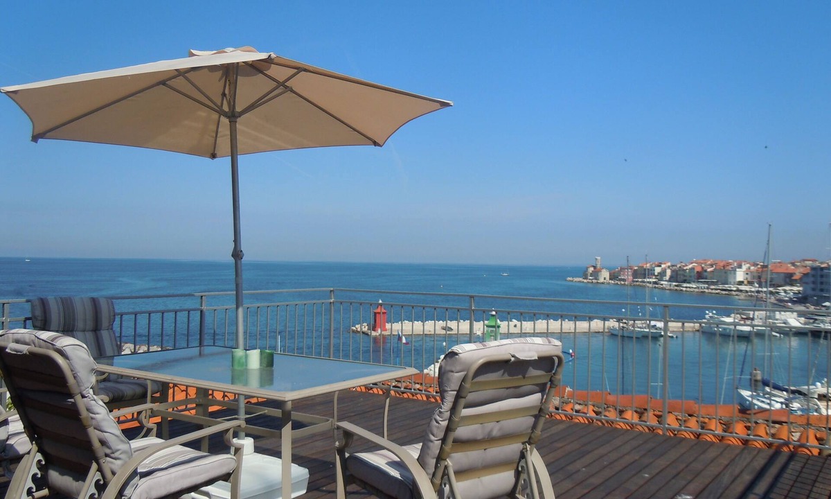 Piran Apartment | Unique spacious sea view apartment with rooftop terrace