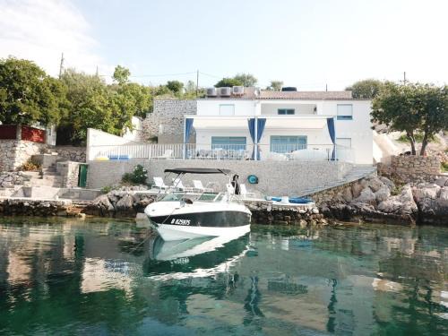 Tribanj Villa | Villa Beline right by the sea heated swimming pool sauna and parkings