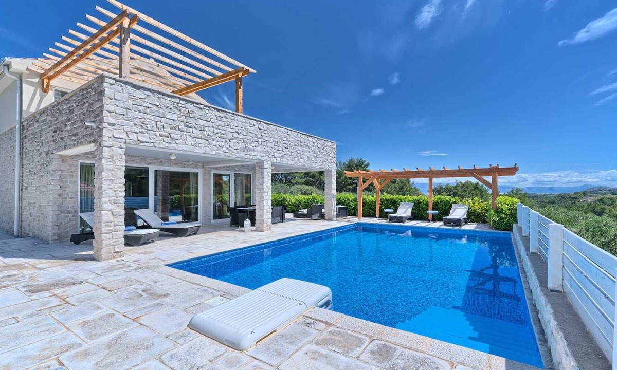 Pitve Villa | Villa Caprice - with a heated pool and a spa, for 10 guests on Island Hvar by MyWaycation