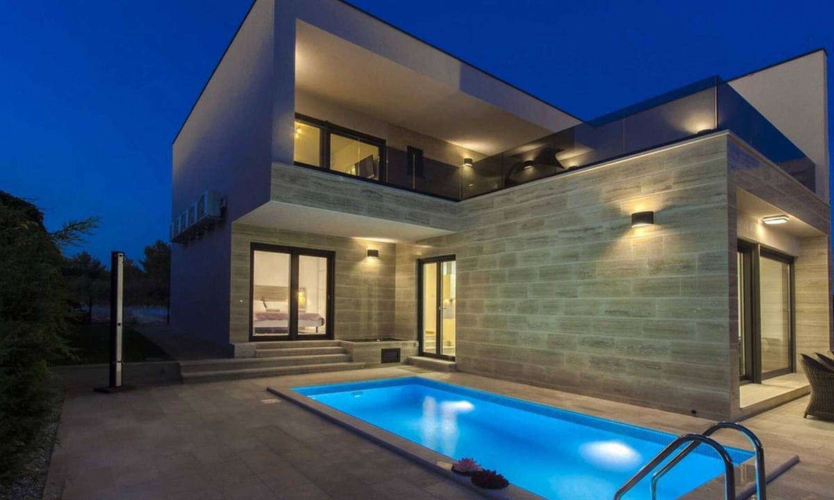 Srima Villa | Villa EDEN - modern villa with sea view and pool, 50 m from the beach, free WIFI & parking