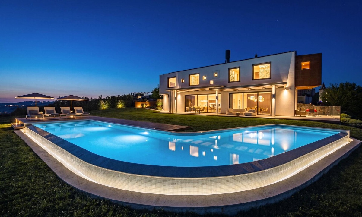 Zamask Villa | Villa Vista Zamask for 7 persons near Motovun with 60 m2 heated pool, free bikes & panoramic view