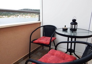 Holiday apartment with two balconies