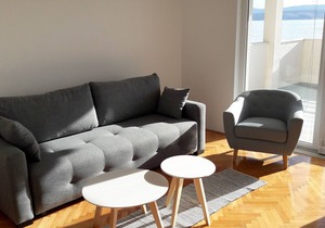 Two bedroom apartment with terrace and sea view Stanići, Omiš (A-2763-c)
