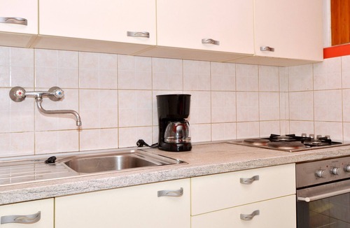 Arbanija Apartment | A large apt with big terrace, next to the beach