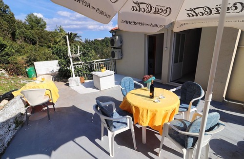 Okuklje Apartment | Apartment Belin Mljet - One Bedroom Apartment with Terrace and Sea View