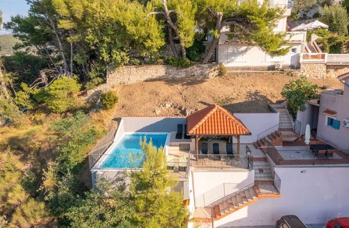 Rab Town House | Apartment Lapida A2 with Sea View and Pool
