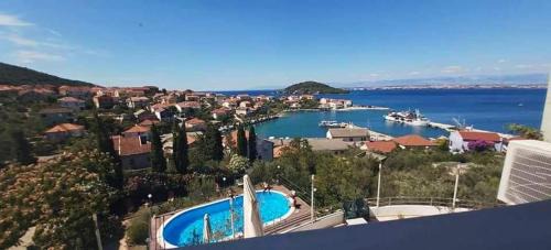Kali Apartment | Apartment in Kali with Sea View, Balcony, Air Conditioning, Wi-Fi (4566-5)