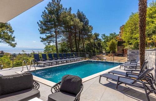 Moscenicka Draga Villa | Beautiful private villa for 12 guests with private pool, WIFI, A/C, hot tub, TV and terrace