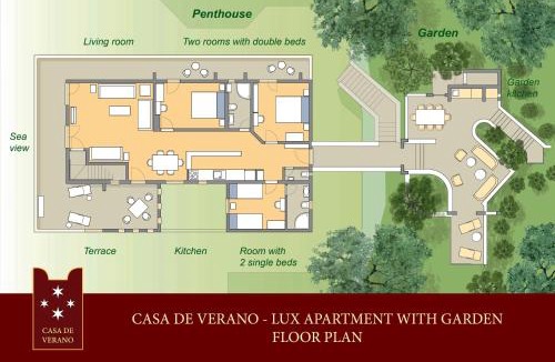 Trogir Apartment | CASA DE VERANO - Penthouse in villa with the private garden