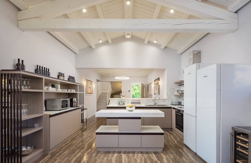 Rezanci Villa | Design Villa Sole * with 48m² heated pool, game room, fitness & spa house