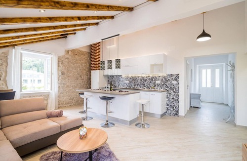 Slano House | Gorgeous home in Slano with house sea view