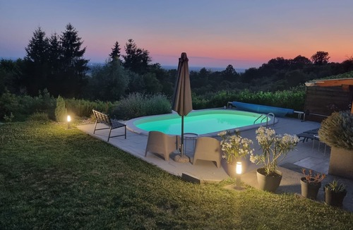 Popovaca House | Hilltop house with jacuzzi, sauna, pool, barbecue, and orchard
