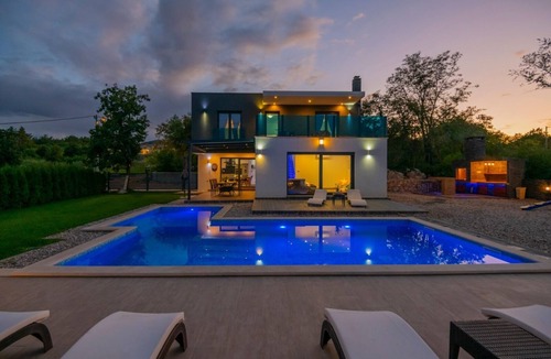 Grubine House | Holiday house "Luxury" Grubine with pool and amazing view and heated pool