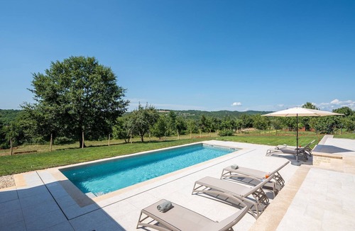 Beram House | Impressive villa with panoramic views, private pool, table tennis, table football, playground, baby cot