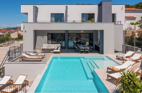Razanj Villa | JUST BLISS luxury villa - heated saltwater pool, wellness, fitness and view