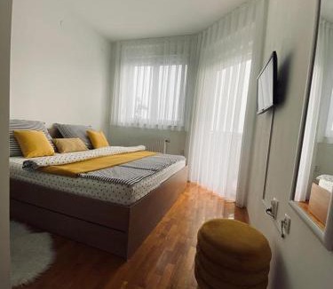 Osijek Apartment | LA CASA GRADSKI VRT modern family apartment with lockable bike storage
