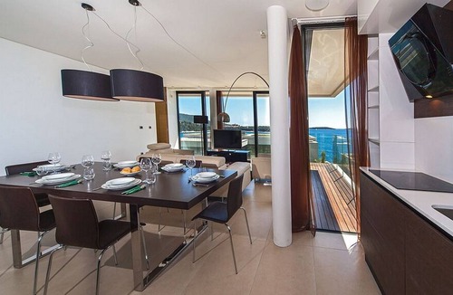 Primosten Apartment | Luxury Apartment Biseri Jadrana 3 (4+0) with shared pool by the beach in Primosten