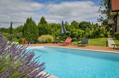 Gornji Kneginec Villa | Luxury forest villa near Varaždin with pool, sauna, playground and privacy.
