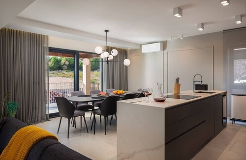 Sveti Filip i Jakov Villa | Luxury Villa Wave heated pool sauna, bbq, family