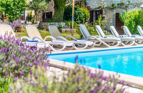 Gradisce Villa | Luxury Villa Murva with Game Room, BBQ, Private Pool, Beautiful Garden and Sauna, Jacuzzi