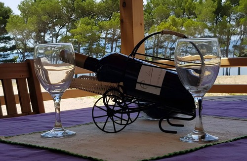 Blato House | Mobile Home 'Kućica Br. 3 Plava' with Sea View, Wi-Fi and Air Conditioning