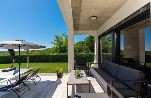 Nova Vas Villa | Modern Villa Rea with Pool and Spectacular Views of the Sea and Valley