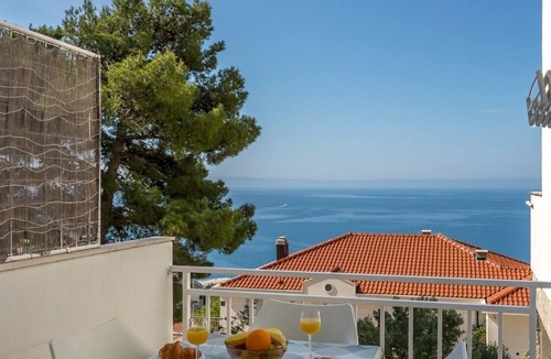 Baska Voda Apartment | One bedroom apartment with terrace and sea view Baška Voda, Makarska (A-301-a)