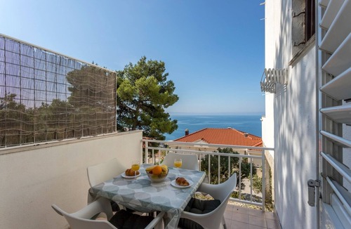 Baska Voda Apartment | One bedroom apartment with terrace and sea view Baška Voda, Makarska (A-301-a)