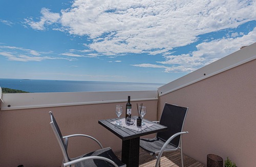 Primosten Burnji Apartment | One bedroom apartment with terrace and sea view Bilo, Primošten (A-23259-d)