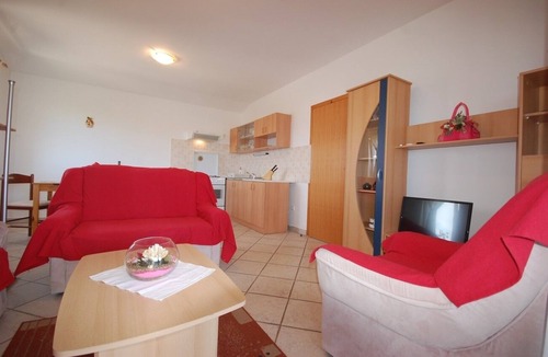 Bogovici Apartment | One bedroom apartment with balcony and sea view Kremenići, Krk (A-22269-b)
