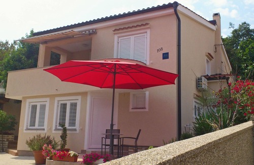 Cizici Apartment | One bedroom apartment with terrace and sea view Čižići (Krk) (A-5469-b)