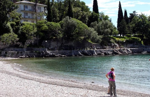 Ika Apartment | One bedroom apartment with terrace and sea view Ika, Opatija (A-17890-a)