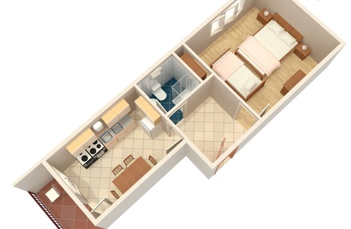 Vinisce Apartment | One bedroom apartment with balcony and sea view Vinišće, Trogir (A-1165-b)