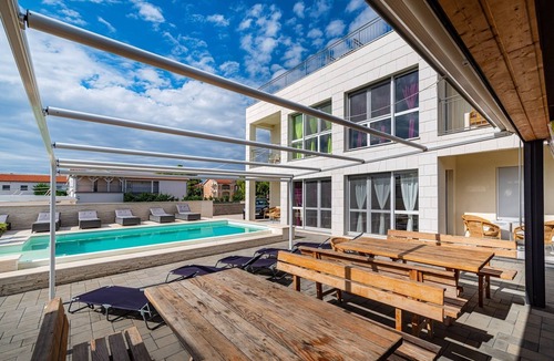 Vir Apartment | One bedroom apartment with a swimming pool Vir (A-23976-a)