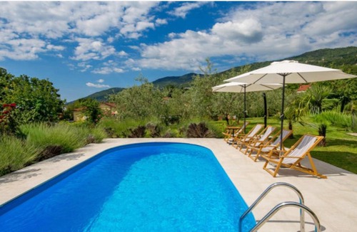 Ika Apartment | Sablic Apartment - Opatija-Ika, with stunning view on sea with a beautiful pool and five minutes walk to sea