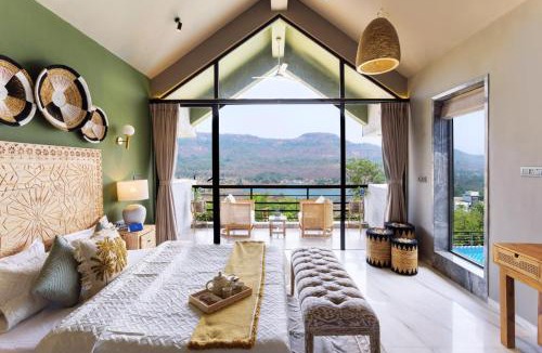 Khattalwada Villa | SaffronStays Antaraa -5BHK Karjat Villa with Lake View, Balinese Charm & Celebration Vibes