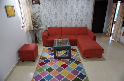 Nanakram Guda House | Sky Loft – Soar Above the City in Comfort, Surrounded by Skyline and Greenery.