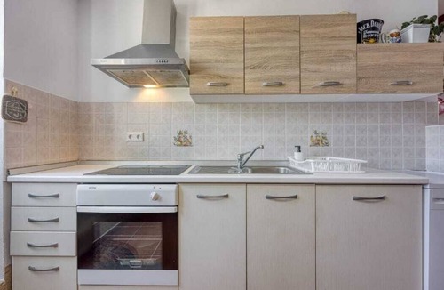 Veli Losinj Apartment | Spacious bedroom studio in gorgeous Veli Lošinj with AC